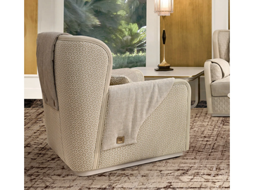 OLIVER - Fabric armchair with armrests by A.R. Arredamenti - view 3